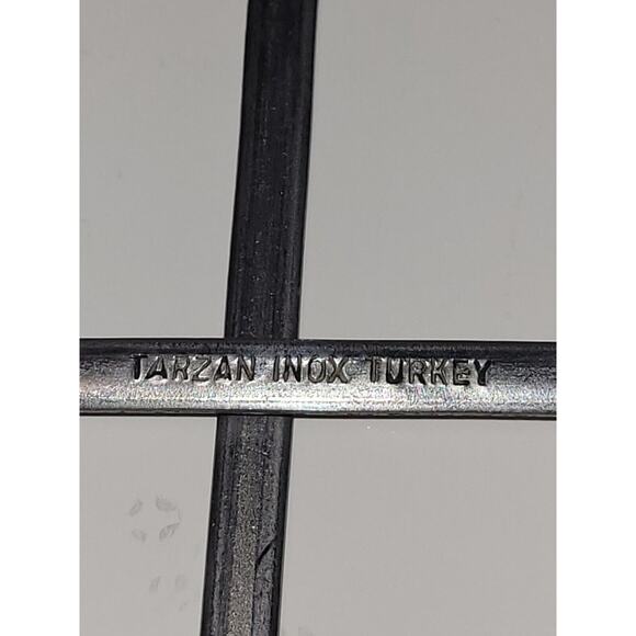Tarzan Inox Turkey Vtg Set of 9 Stainless Steel Brass Shish Kabob Skewers (9) - Picture 8 of 8